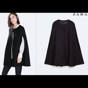 Zara Fall Navy Blue cape